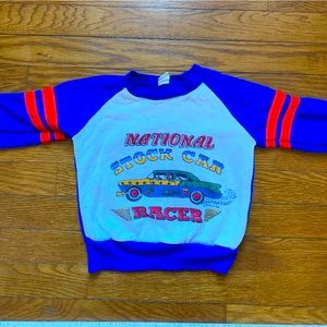 Vintage toddler race car sweatshirt